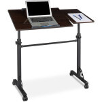 Relaxdays - table ordinateur portable hauteur rglable hxlxp : 110 x 100 x 50 cm roues table bout de ...