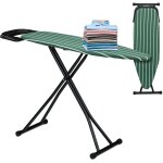 Relaxdays table  repasser, pliable, rglable en hauteur, plateau de repassage l x p : env. 121 x 39 ...