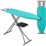 Relaxdays table  repasser, pliable, rglable en hauteur, plateau de repassage lp env. 122 x 39, 5 cm, ...