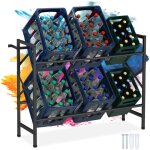 Relaxdays - tagre rangement boissons, hlp: 80 x 104 x 32 cm, 300 kg, range - boissons pour 6 caisses, ...