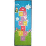 Relaxdays - tapis de marelle, 180 x 70 cm, 10 cases, à poils courts, dessous caoutchouté, jeu éducatif, ... Relaxdays - tapis de marelle, 180 x 70 cm, 10 cases, à poils courts, dessous caoutchouté, jeu éducatif, ...