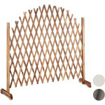 Treillis jardin en bois extensible 200 cm, cl�ture grillage pliable, plante grimpante brise - vue balcon, ...