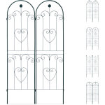 Treillis jardin fer set de 2 clôture plante grimpante grille fleurs arceau rosier 180 x 50 cm a, vert ... Treillis jardin fer set de 2 clôture plante grimpante grille fleurs arceau rosier 180 x 50 cm a, vert ...