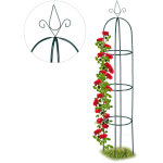 Tuteur jardin, pyramide haute 200 cm, colonne rosier, arche plante grimpante, arceau, fer, vert foncé ... Tuteur jardin, pyramide haute 200 cm, colonne rosier, arche plante grimpante, arceau, fer, vert foncé ...