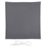 Voile d'ombrage carr diffuseur d'ombre protection soleil jardin uv lxp 2x2 m toile, rsistant  l'eau, ...