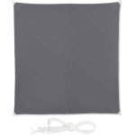 Voile d'ombrage carr diffuseur d'ombre protection soleil jardin uv lxp 3x3 m toile, rsistant  l'eau, ...