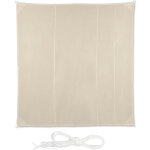 Relaxdays - voile d'ombrage carr� diffuseur d'ombre protection soleil uv terrasse toile r�sistante � ...