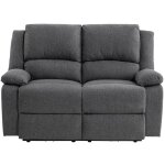 Relaxxo - canap de relaxation lectrique 2 places en tissu leo