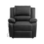 Usinestreet - relaxxo - fauteuil de relaxation releveur électrique 1 place en simili leo - noir Usinestreet - relaxxo - fauteuil de relaxation releveur électrique 1 place en simili leo - noir