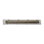 Fp - reliure � 4 anneaux d. 40 mm aluminium appropri� pour din a5 / din a4 / din a3 t