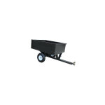 Remorque m�tal avec benne basculante capacit� 180kg � du trous chape d'attelage 15 mm