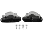 Remplacement des embouts d'chappement quadruples en acier inoxydable 304 chrom noir pour mercedesamg ...