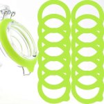 Remplacement de joints de bocal en silicone, joints d'�tanch�it� en silicone �tanche � l'air (vert)