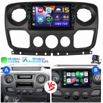 Pour renault master 3 movano b nissan nv400 autoradio carplay gps wifi rds 2 + 32g cam