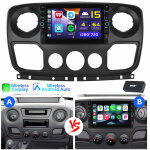 Pour renault master 3 movano b nissan nv400 autoradio carplay gps wifi rds 2 + 32g dab