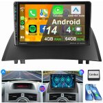 Pour renault megane 2 2002 - 2009 android 14 autoradio gps wifi bluetooth rds 2 + 64g
