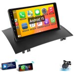 Pour renault megane 2 2002 - 2009 android 15 autoradio carplay gps rds wifi 1 + 32g cam