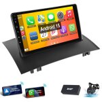 Pour renault megane 2 2002 - 2009 android 15 autoradio carplay gps rds wifi 2 + 64g dab cam