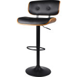 Rendez - vous déco - chaise de bar réglable 65 / 86 cm en cuir synthétique noir - melchior Rendez - vous déco - chaise de bar réglable 65 / 86 cm en cuir synthétique noir - melchior