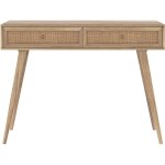 Rendez - vous dco - console en bois de manguier 2 tiroirs - masala