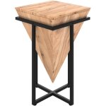 Rendez - vous dco - grande sellette en bois d'acacia et mtal - shanghai