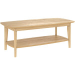 Table basse rectangulaire en bois clair - sadi