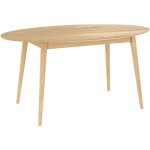 Rendez - vous déco - table ovale 6 personnes en bois clair 150 cm - eddy Rendez - vous déco - table ovale 6 personnes en bois clair 150 cm - eddy