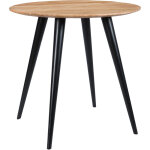 Rendez - vous déco - table ronde 2 personnes en acacia et pieds en métal d80 cm - modasa Rendez - vous déco - table ronde 2 personnes en acacia et pieds en métal d80 cm - modasa