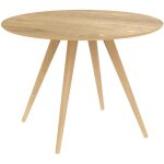 Rendez - vous d�co - table ronde 4 personnes en bois clair naturel d105 cm - liwa