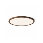 Rendl light - hue r 22 plafonnier encastr� couleur noyer fonc� 230v led 24w 3000k