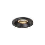 Rendl light - spot encastrable salle de bain bella gu10 noir 230v led gu10 15w ip65