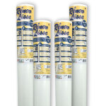 Lot de 4 rouleaux - toile de rénovation rénov'lisse prepeint 160g / m² à base de cellulose polyester ... Lot de 4 rouleaux - toile de rénovation rénov'lisse prepeint 160g / m² à base de cellulose polyester ...