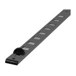 Entre d'air alu  glissire 485 / 2 renson 375 mm - noir 9005 - 00048528
