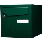 Renz - bo�te aux lettres normalis�e 1 porte ext�rieur acier vert brillant