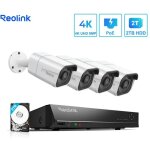 Reolink kit de vid�osurveillance 4k 8mp d�tection de personne et v�hicule 4k, disque dur 2to int�gr�, ...