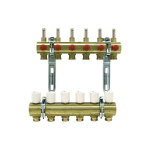 Repartiteur de circuit de chauffage 1 laiton debit 0, 5l / min pour 2 groupes 3 / 4 eurocones Repartiteur de circuit de chauffage 1 laiton debit 0, 5l / min pour 2 groupes 3 / 4 eurocones