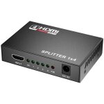 R�partiteur hdmi 1 vers 4, 4 ports full hd 1080p, compatible 3d 4k 2k, avec convertisseur audio num�rique ...