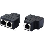 R�partiteur de prise t�l�phonique rj11 femelle vers 2 femelles 6p6c coupleur en ligne adaptateur d'extension ...