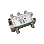 M - e - rpartiteur tv satellite uhf / vhf / fm d'intrieur 1 entre 4 sorties 5 - 2400 mhz - gris
