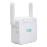 R�p�teur wifi 300 mbps 2, 4 go, 1 port r�seau rj45, amplificateur de signal internet sans fil, blanc