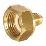 Adaptateur de réduction de la bouteille de réfrigérant sae 1 / 4m x 1 / 2h Adaptateur de réduction de la bouteille de réfrigérant sae 1 / 4m x 1 / 2h