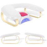 Repose main ongle en forme du u, repose main manucure en cuir pu pour manucure, coussin ongle repose ...