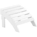 Repose - pied confortable pour fauteuil bas de jardin effet bois blanc r�sitant pour jardin ou terrasse ...