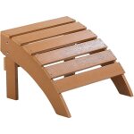 Repose - pied confortable pour fauteuil bas de jardin effet bois clair rsitant pour jardin ou terrasse ...