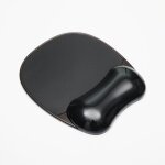 Repose - poignet en gel cristal, tapis de souris ergonomique, gel noir transparent