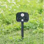 R�pulsif pour animaux � ultrasons - avec d�tecteur de mouvement et flash � ultrasons - pour chats, souris, ...