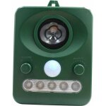 Repulsif d'oiseaux a ultrasons solaire exterieur, double charge solaire, conception etanche, batterie ...