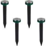 Rpulsif taupe solaire 4 - pack rpulsif taupe ultrasonique chasse taupe solaire intelligente combine ...