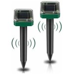 Rpulsif taupe solaire  ultrason intellige lot de 2, solaire souris repeller exterieur, rpulsifs anti ...