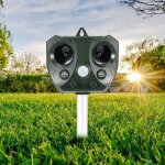 R�pulsif ultrason �tanche pour chats, aliment� par �nergie solaire et usb, ip66 anti - renard et anti ...